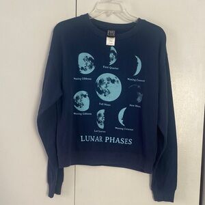 Modern Lux Navy Lunar Phases Sweatshirt